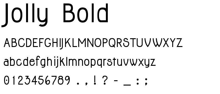 Jolly Bold font